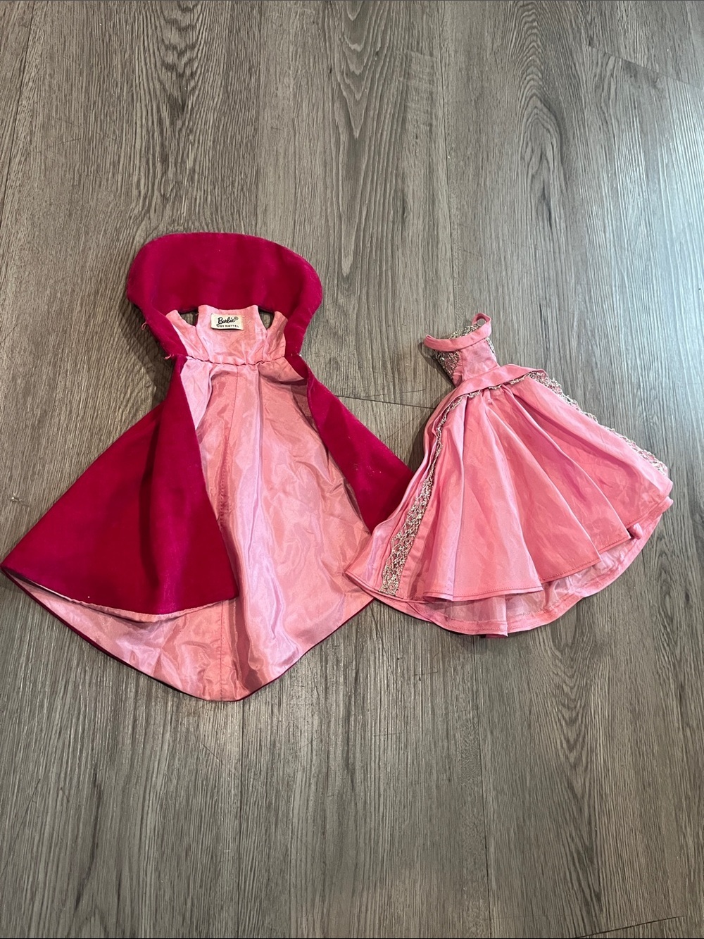 Barbie Pink Dress with Deep Pink Hooded Cape